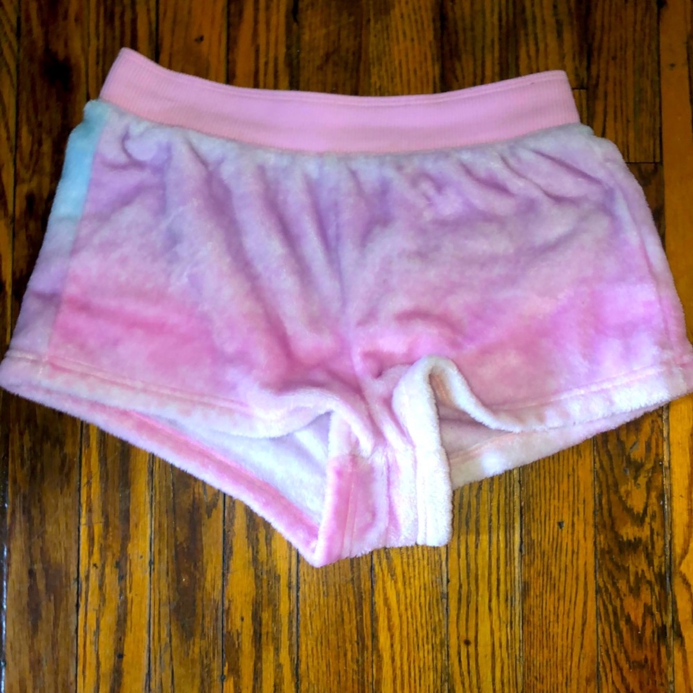 Fuzzy colorful shorts